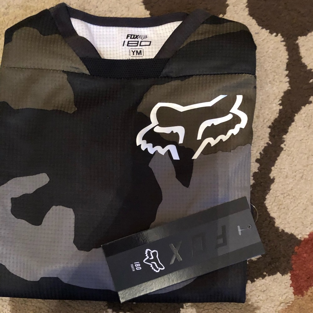 A camo fox jersey